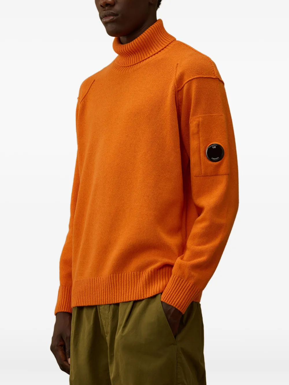 C.p. Company Turtleneck Sweater In Orange