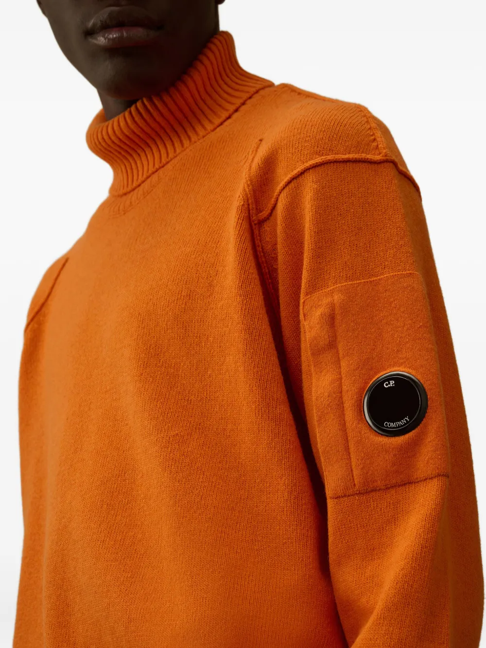 C.p. Company Turtleneck Sweater In Orange