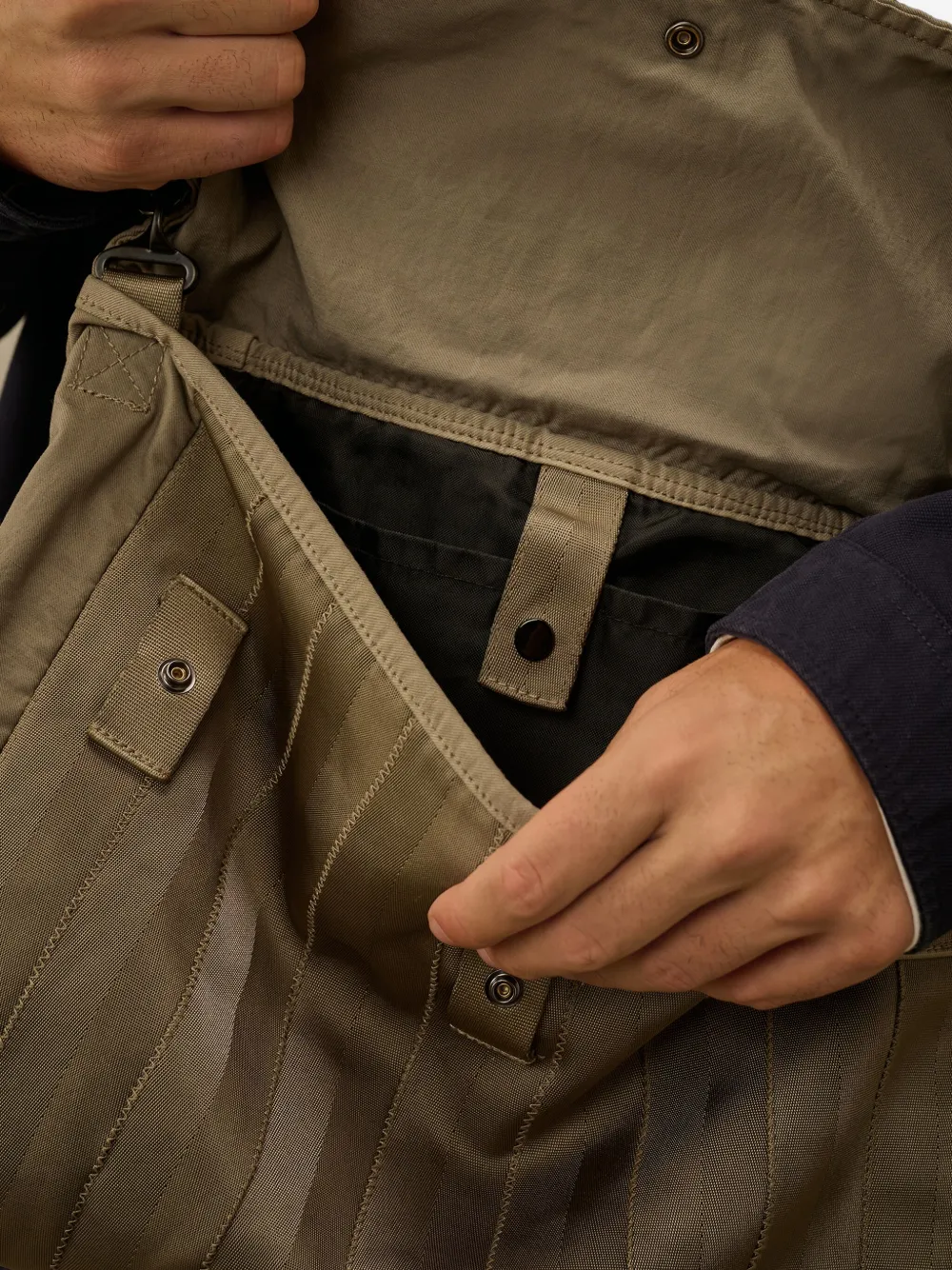 C.P. Company Schoudertas met visgraatpatroon Grijs