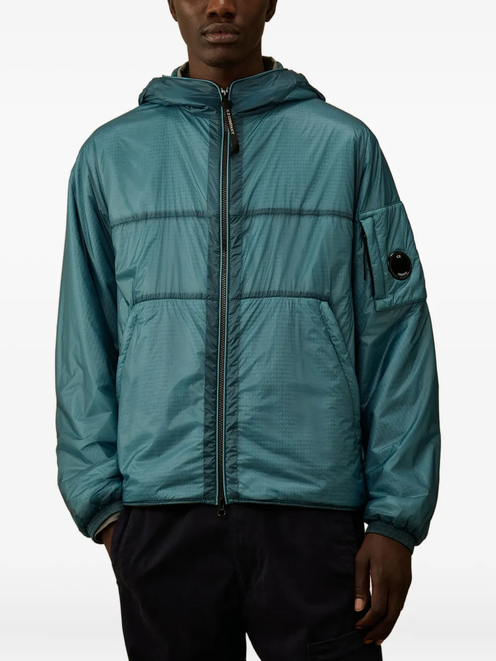 C.P. Company Gevoerd jack met capuchon Blauw