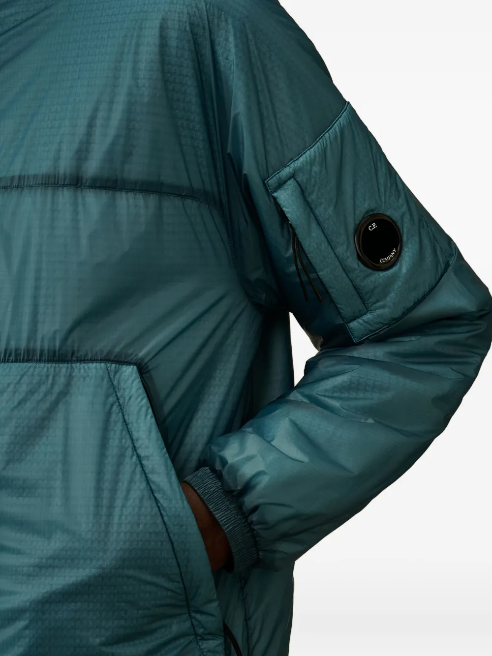 C.P. Company Gevoerd jack met capuchon Blauw