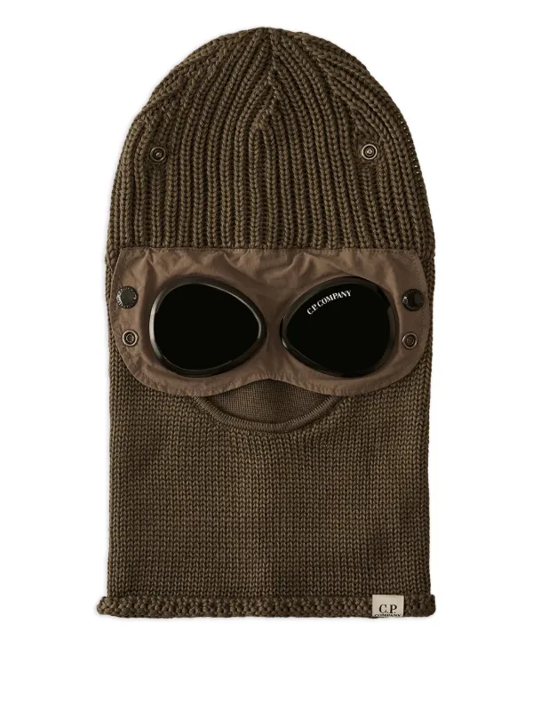 C.P. Company goggle-detail Wool Balaclava | Green | FARFETCH