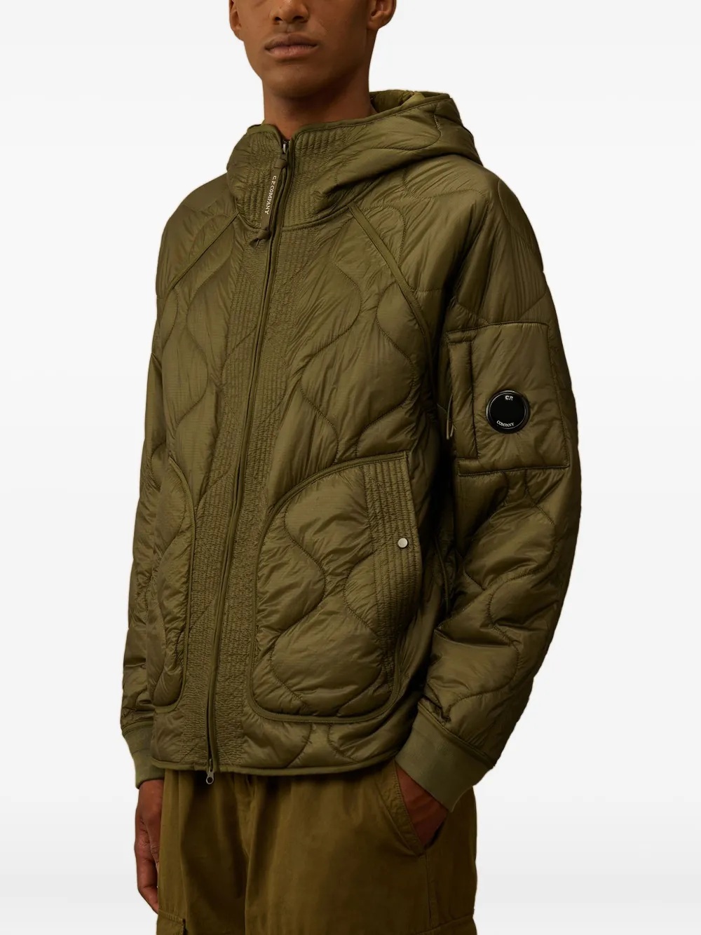 C.P. Company quilted jacket Groen