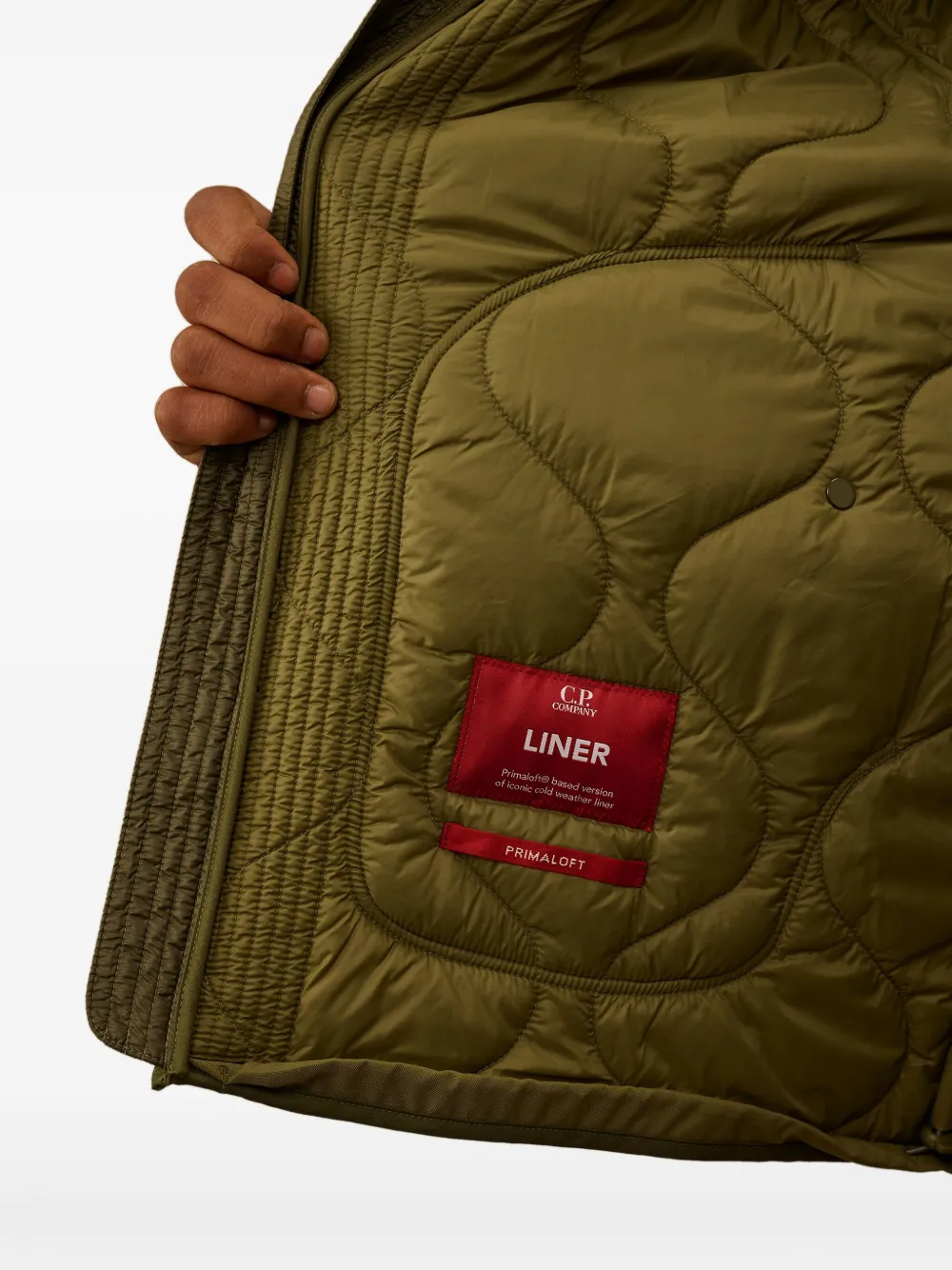 C.P. Company quilted jacket Groen