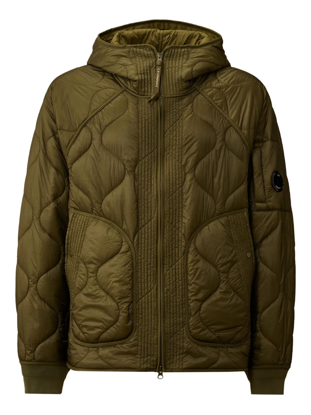 C.P. Company quilted jacket Groen