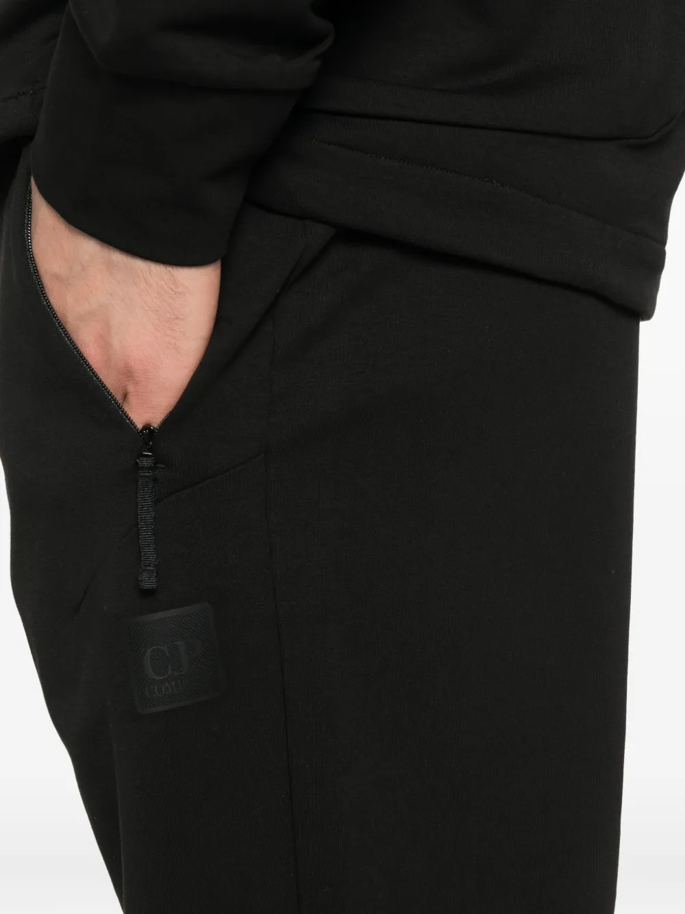 C.P. Company Broek met toelopende pijpen Zwart