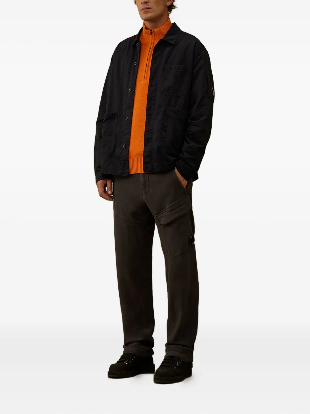 C.P. Company Broek met cargo zak - Grijs