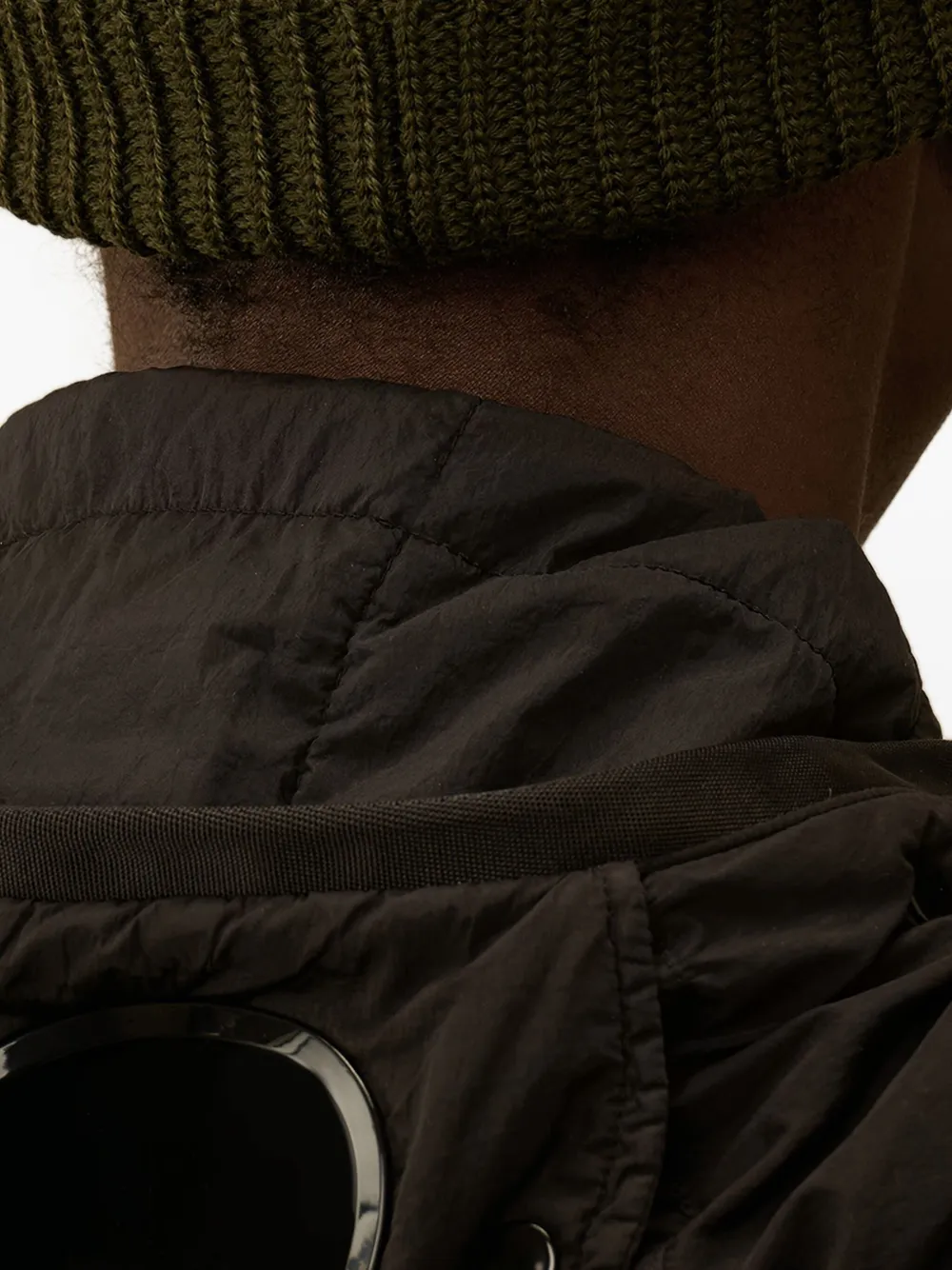C.p. Company Ribbed-wool Beanie Hat In Green