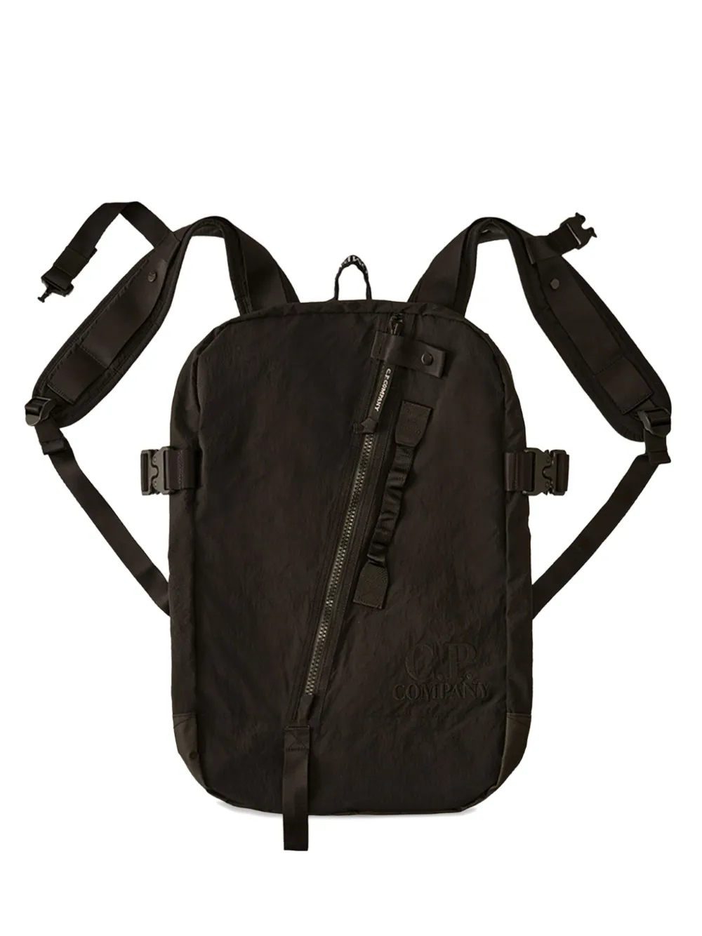 C.P. Company logo-embroidered backpack | Black | Image 1
