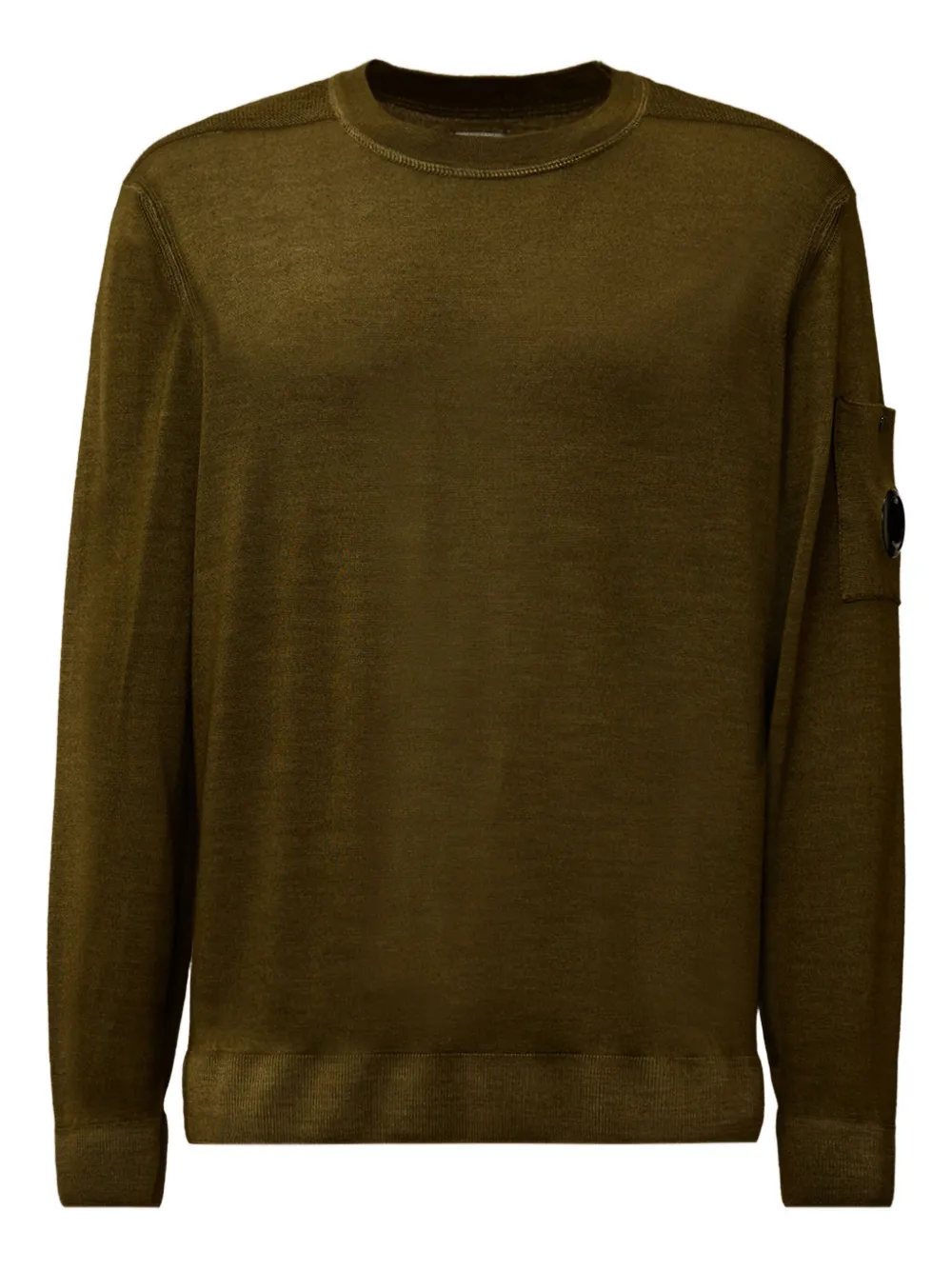 C.P. Company lens-detail sweater Groen