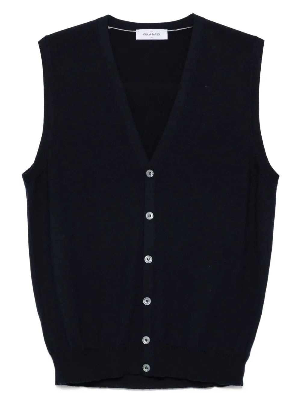 Gran Sasso Vest met knopen Blauw