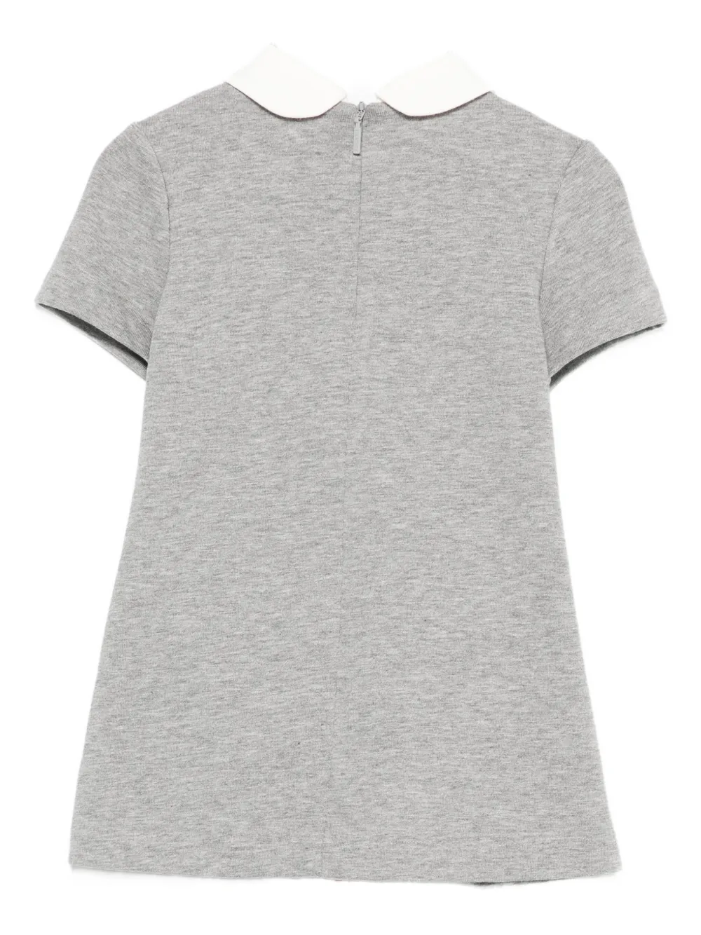 Gucci Kids peter-pan collar panelled casual dress Grijs