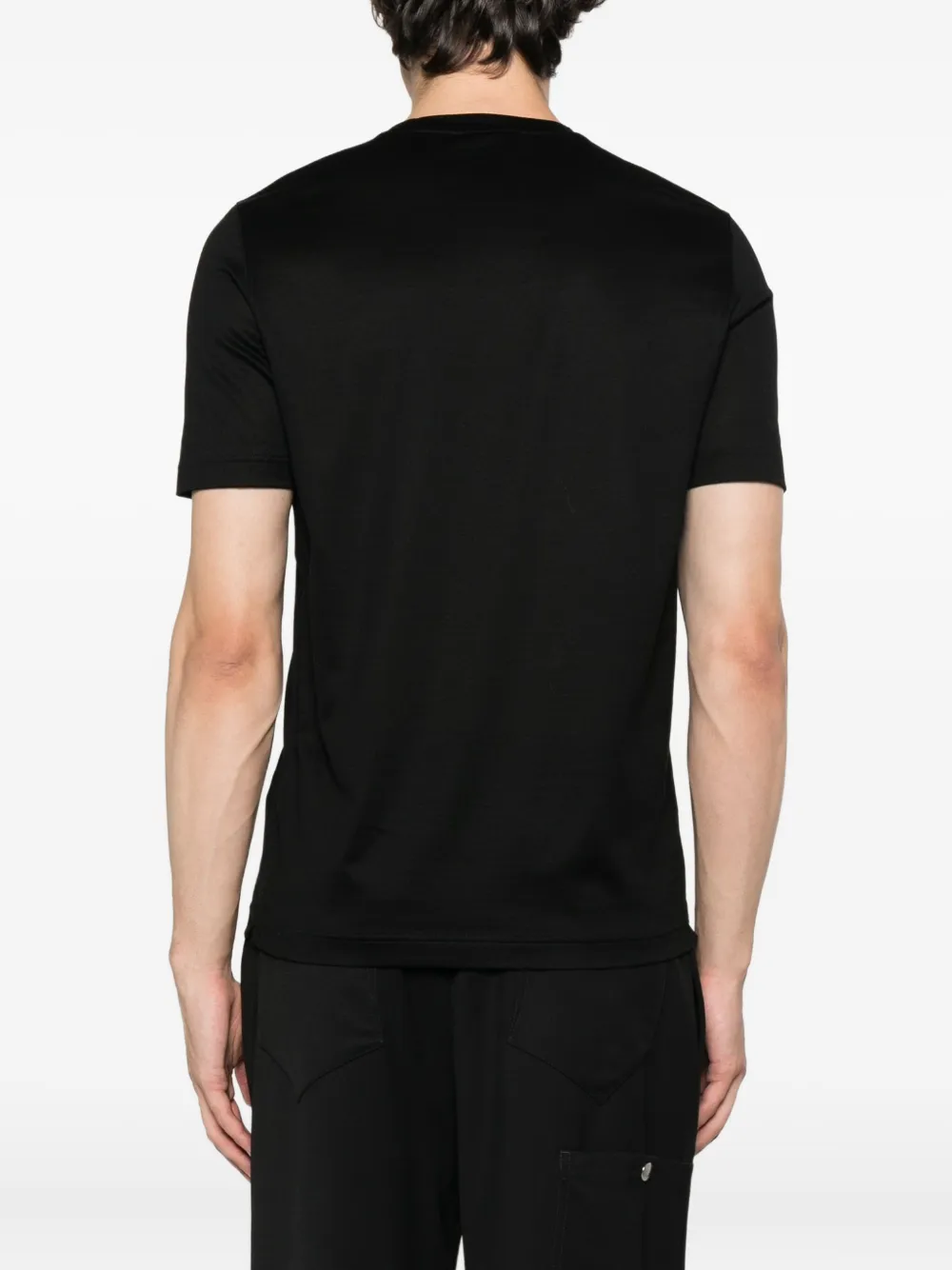 Gran Sasso T-shirt met ronde hals Zwart