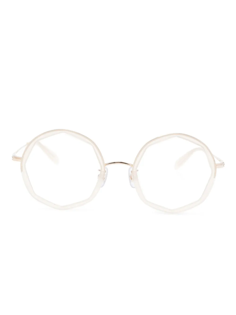 Megane and Me Edie geometric-frame glasses - ニュートラル Megane and Me Edie geometric-frame glasses - ニュートラル