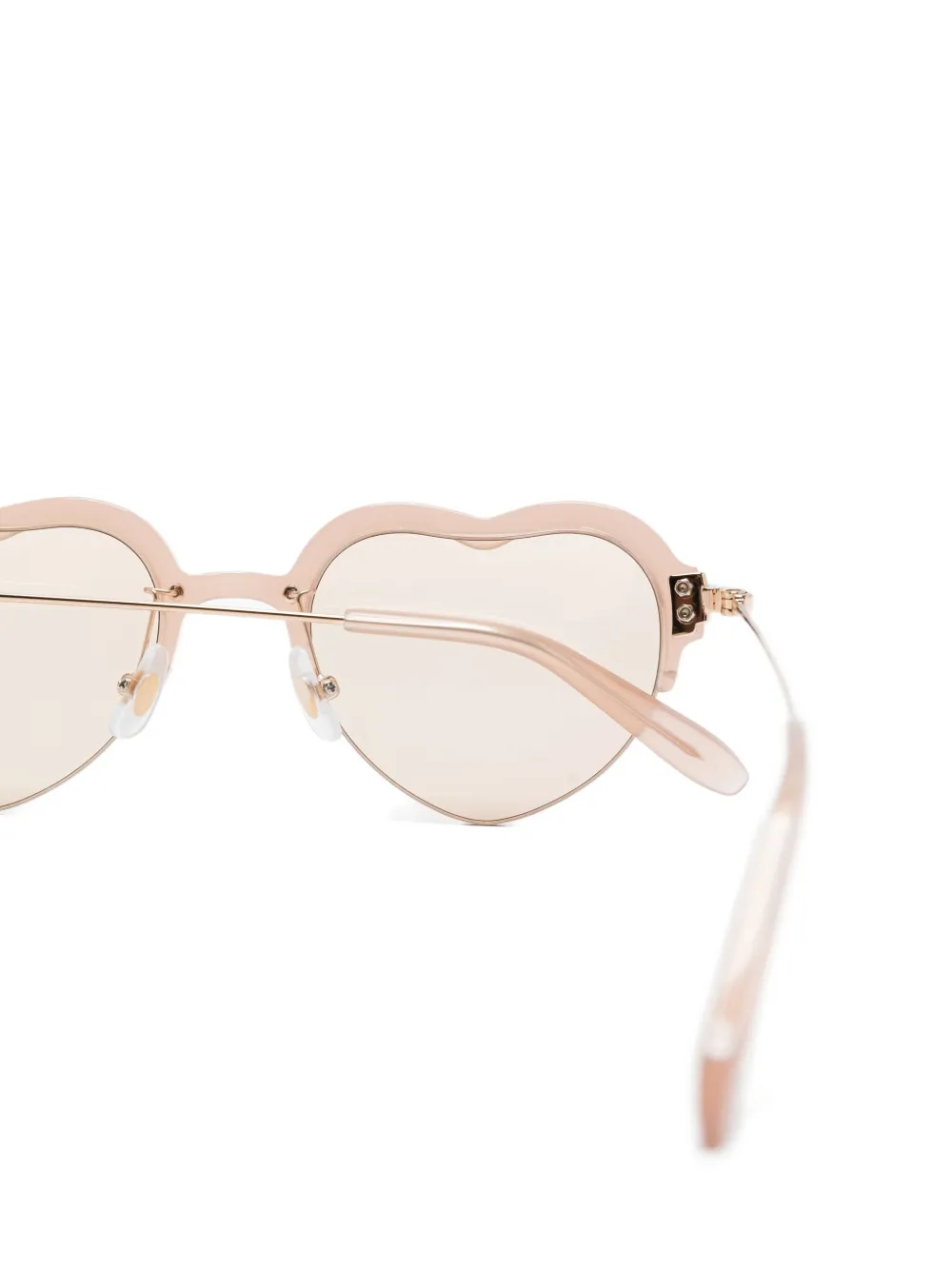 Megane and Me Carrie heart-shaped sunglasses Roze