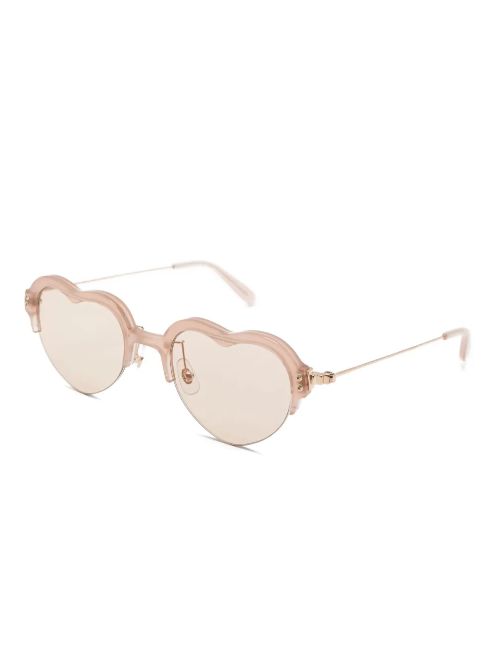 Megane and Me Carrie heart-shaped sunglasses Roze