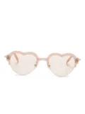 Megane and Me Carrie heart-shaped sunglasses - Pink