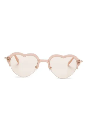 Kiko Kostadinov Octavia geometric-frame Sunglasses | Neutrals