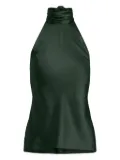 Ralph Lauren Collection Chilton high-neck tie-neck top - Green