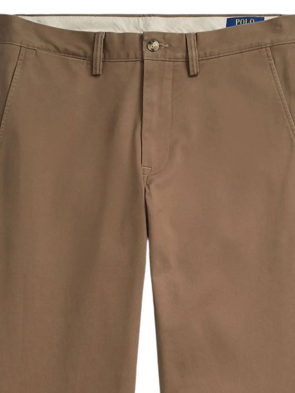 Polo Ralph Lauren Flat-front Trousers In Brown