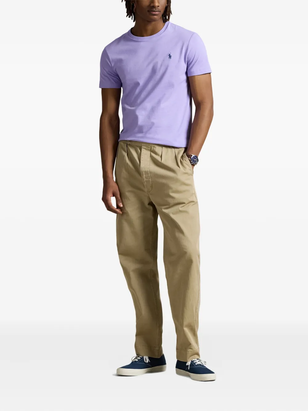 Polo Ralph Lauren T-shirt met geborduurd logo Paars