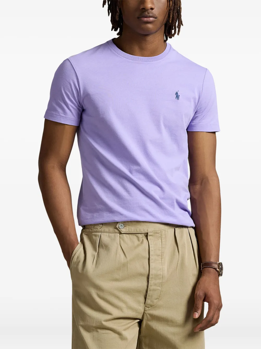 Polo Ralph Lauren T-shirt met geborduurd logo Paars