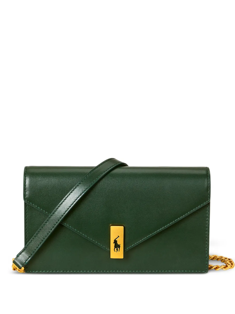 Polo Ralph Lauren ID レザー ショルダーバッグ - グリーン Polo Ralph Lauren ID レザー ショルダーバッグ - グリーン