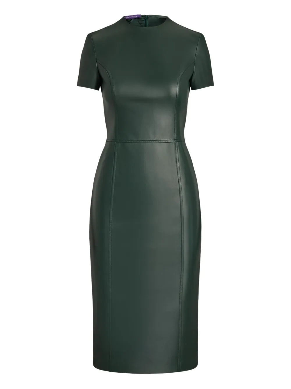 Ralph Lauren Collection short-sleeve belted dress Groen