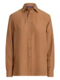 Ralph Lauren Collection long-sleeve button-up shirt - Brown