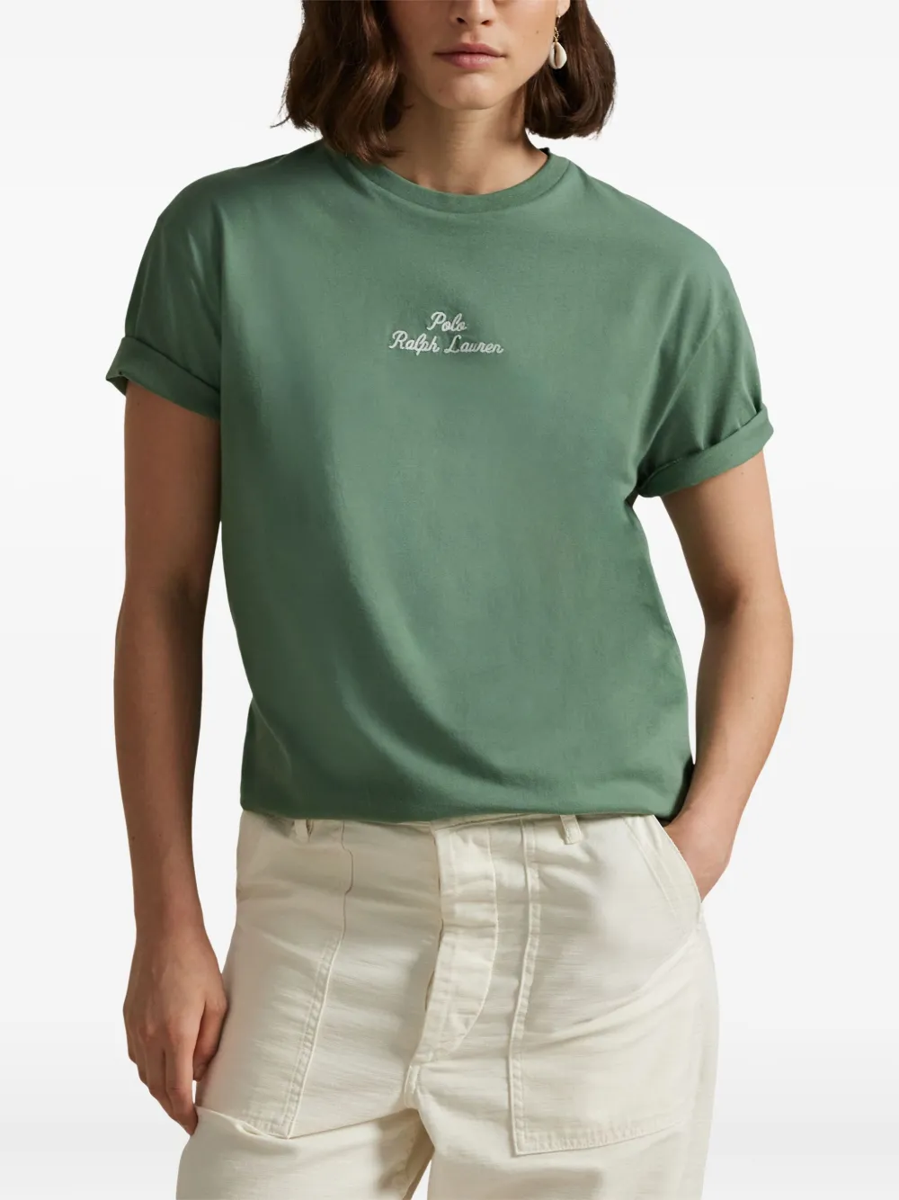 Polo Ralph Lauren T-shirt met geborduurd logo Groen
