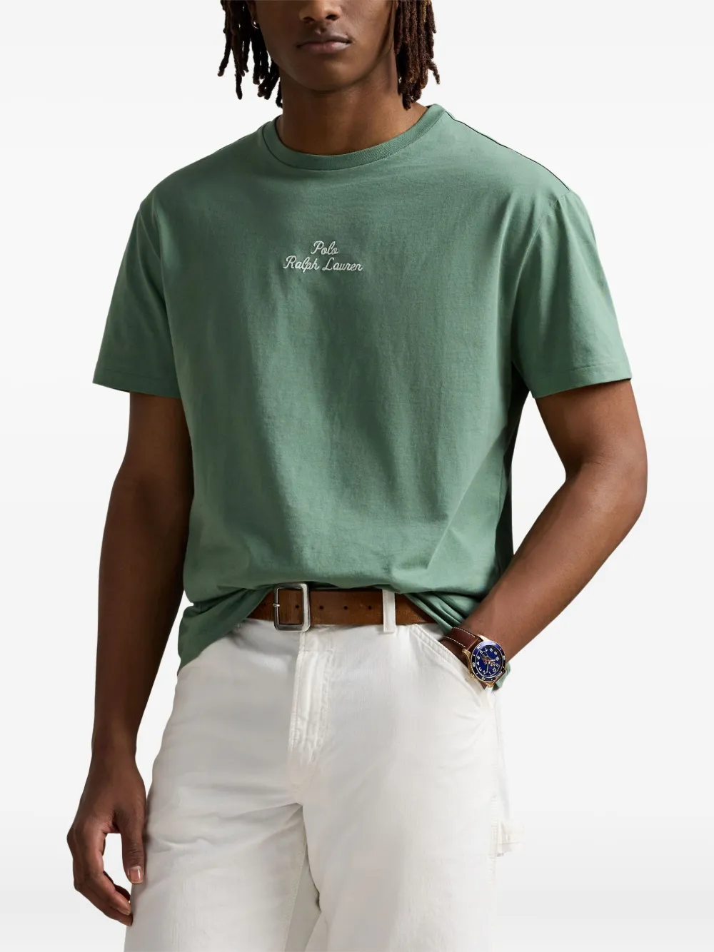 Polo Ralph Lauren T-shirt met geborduurd logo Groen