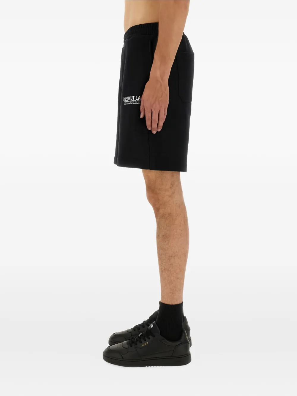 Helmut Lang logo-detail cotton shorts Zwart