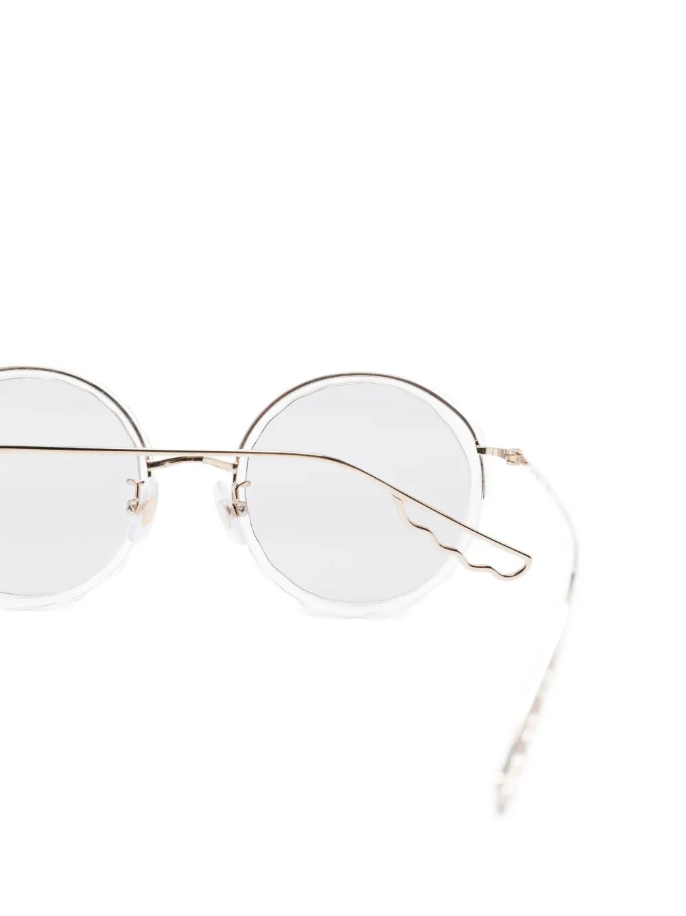 Megane and Me Gina round-frame sunglasses Wit