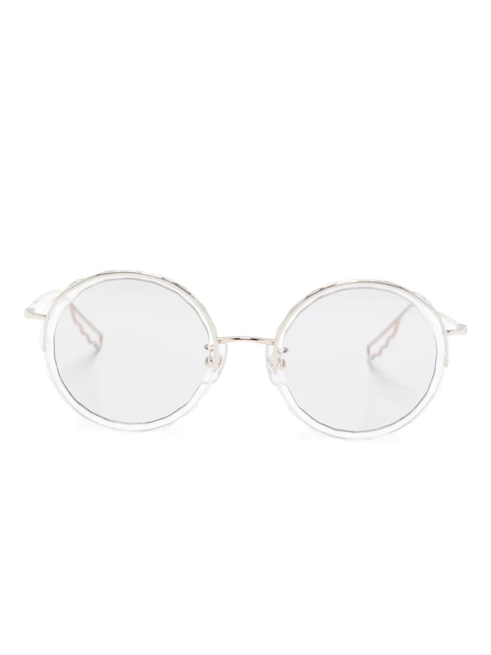 Megane and Me Gina round-frame sunglasses - ホワイト Megane and Me Gina round-frame sunglasses - ホワイト