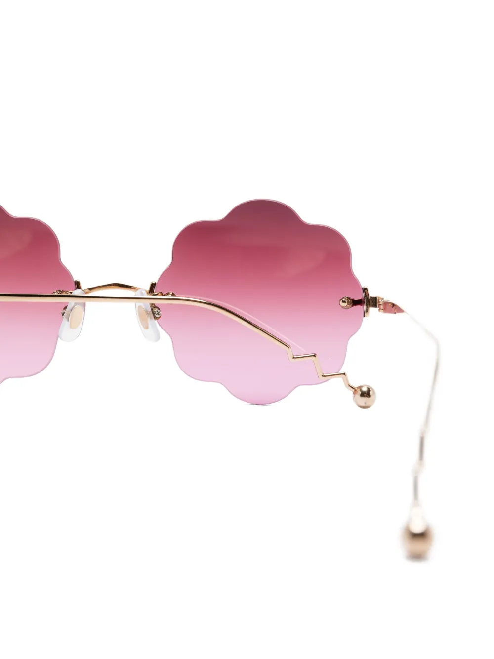 Megane and Me geometric-frame sunglasses Goud