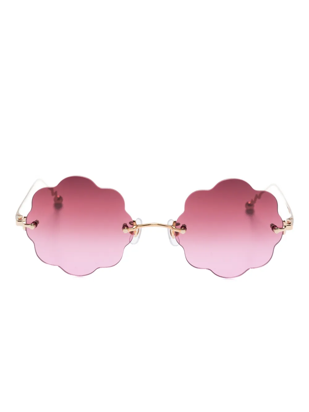 Megane and Me geometric-frame sunglasses - ゴールドトーン Megane and Me geometric-frame sunglasses - ゴールドトーン
