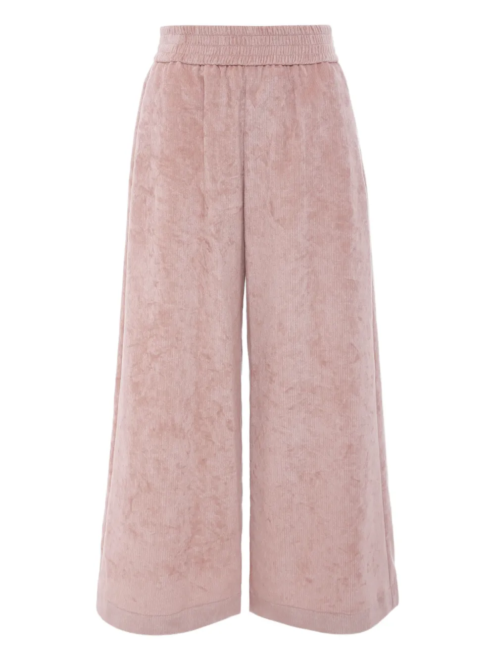 Moncler Enfant elastic-waist velour trousers Roze