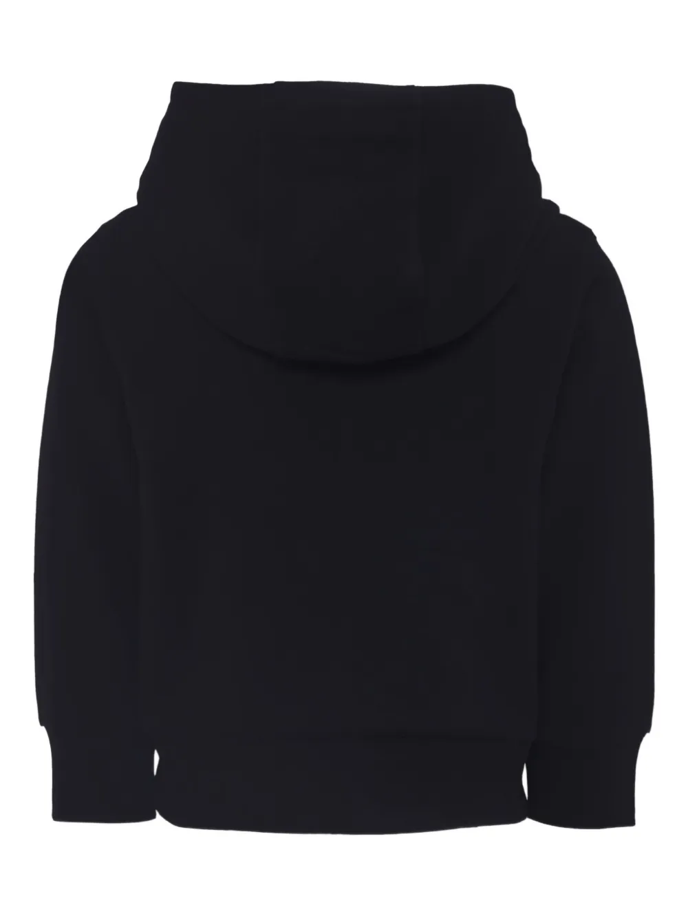 Moncler Enfant Hoodie met geborduurd logo Zwart