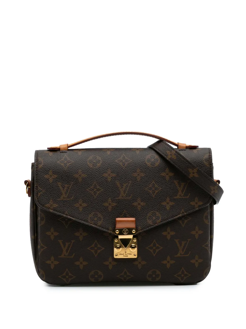 Pre-owned Louis Vuitton 2019 Monogram Pochette Metis Satchel
