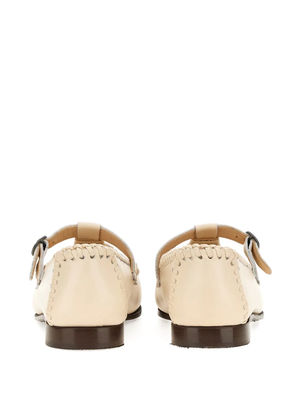 Hereu Buckle Detail Loafers In Neutral