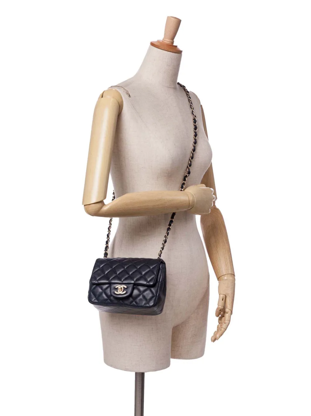 CHANEL Pre-Owned 2014-2015 Mini Square Classic Lambskin Single Flap crossbody bag | Pre-Owned | Image 2