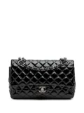 CHANEL Pre-Owned 2013-2014 Medium Classic Patent Double Flap shoulder bag - Black