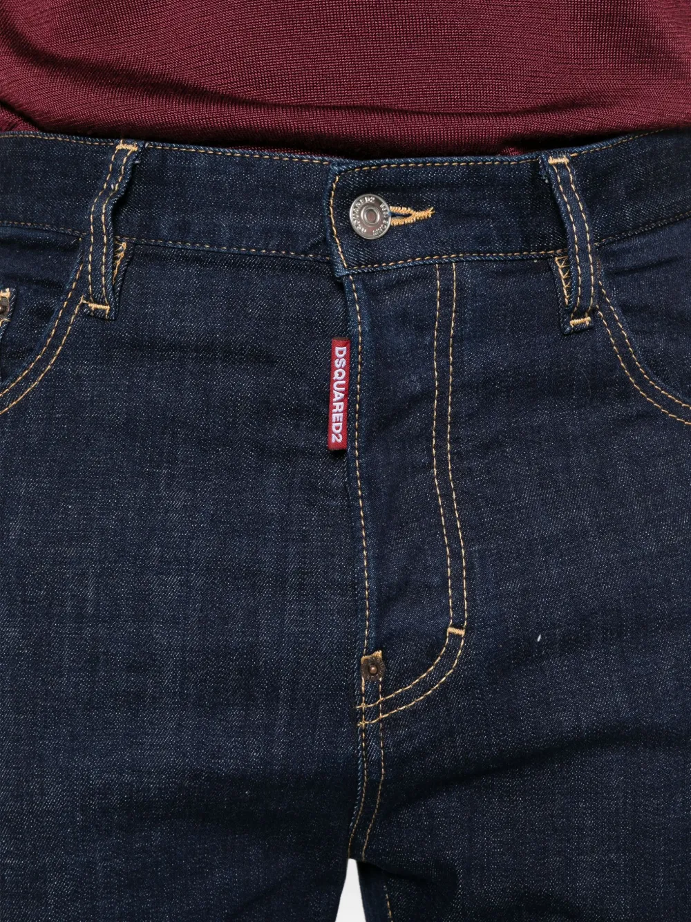 DSQUARED2 Jeans met logopatch Blauw