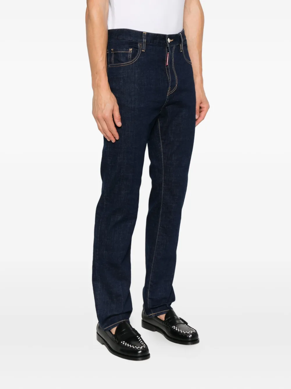 DSQUARED2 Jeans met logopatch Blauw