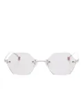 Megane and Me geometric-frame sunglasses - Grey