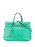Gucci Pre-Owned 2000-2015 Leather Bright Bit satchel - Green