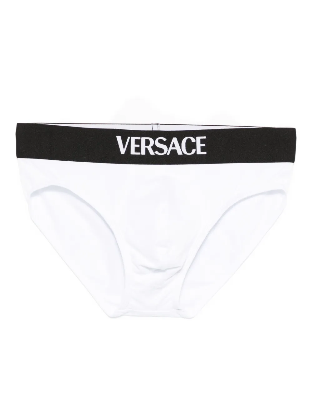 Versace Slip met logoband Wit