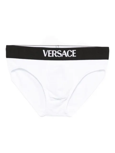 Versace logo-band briefs