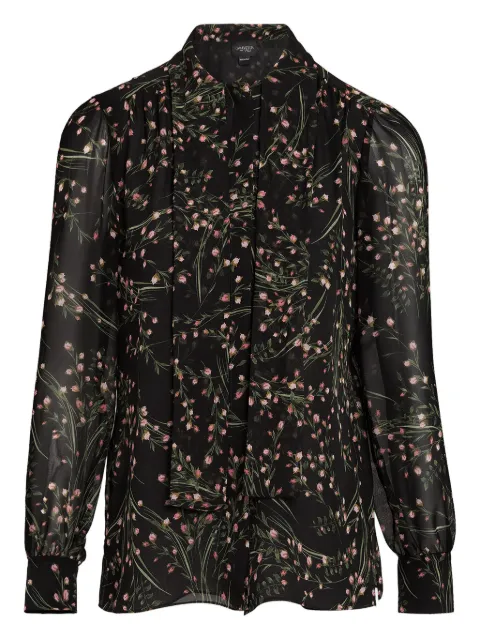 Giambattista Valli Blusa floral com amarração na gola