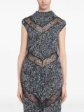 Giambattista Valli lace-insert dress - Grey